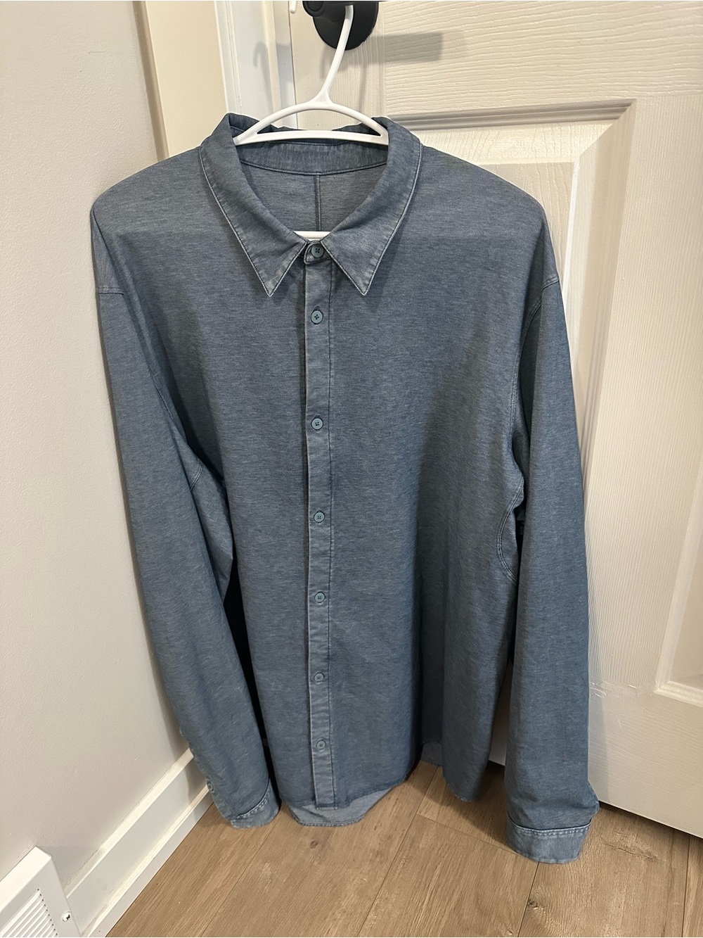 Men's lululemon Long-SleeveButton-Up Shirt - Blue